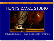 Tablet Screenshot of flintdance.com